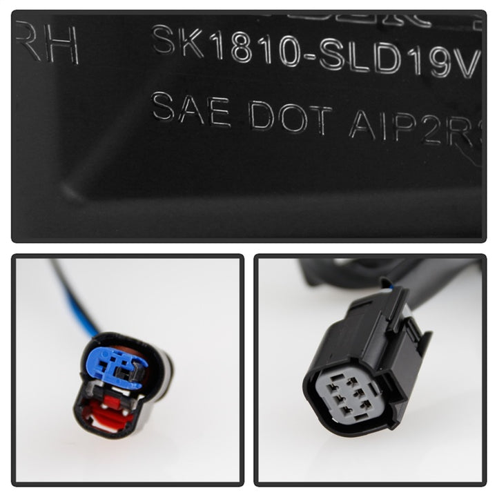 Spyder Chevy Silverado 19-20 (Do Not Fit Halogen Model) LED Tail Light Blk ALT-YD-CS19LED-BK - Bull Strap