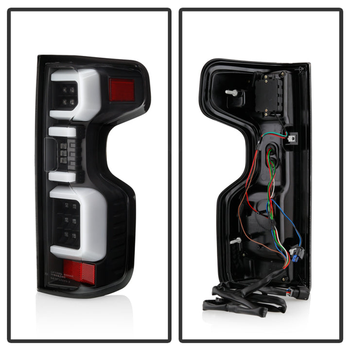 Spyder Chevy Silverado 19-20 (Do Not Fit Halogen Model) LED Tail Light Blk ALT-YD-CS19LED-BK - Bull Strap