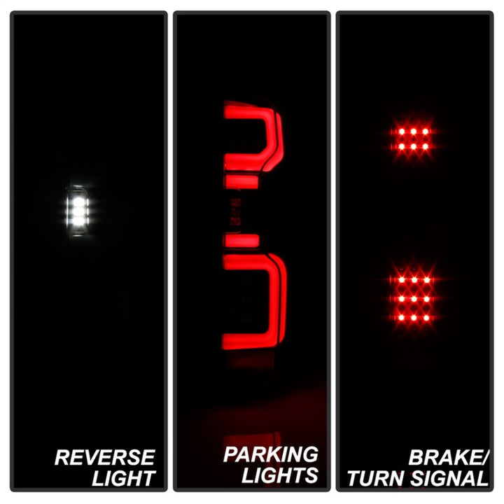 Spyder Chevy Silverado 19-20 (Do Not Fit Halogen Model) LED Tail Light Blk ALT-YD-CS19LED-BK - Bull Strap