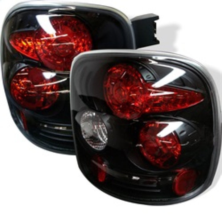 Spyder Chevy Silverado Stepside 99-04 Euro Style Tail Lights Black ALT-YD-CS99STS-BK - Bull Strap