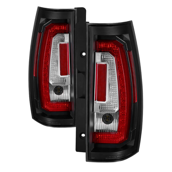 Spyder Chevy Suburban/Tahoe 07-14 V2 - Light Bar LED Tail Lights - Black ALT-YD-CSUB07V2-LED-BK - Bull Strap