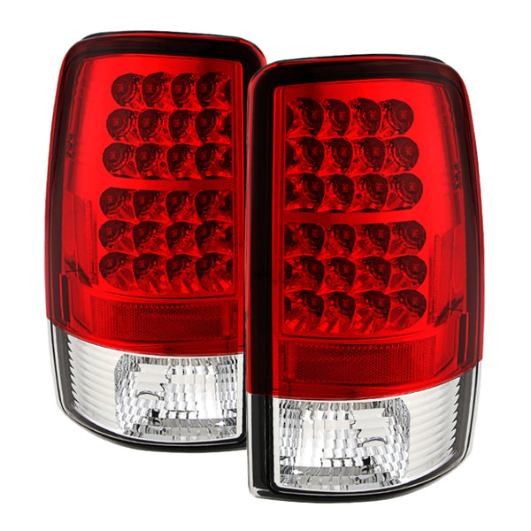 Spyder Chevy Suburban/Tahoe 1500/2500 00-06 LED Tail Lights Red Clear ALT-YD-CD00-LED-RC - Bull Strap