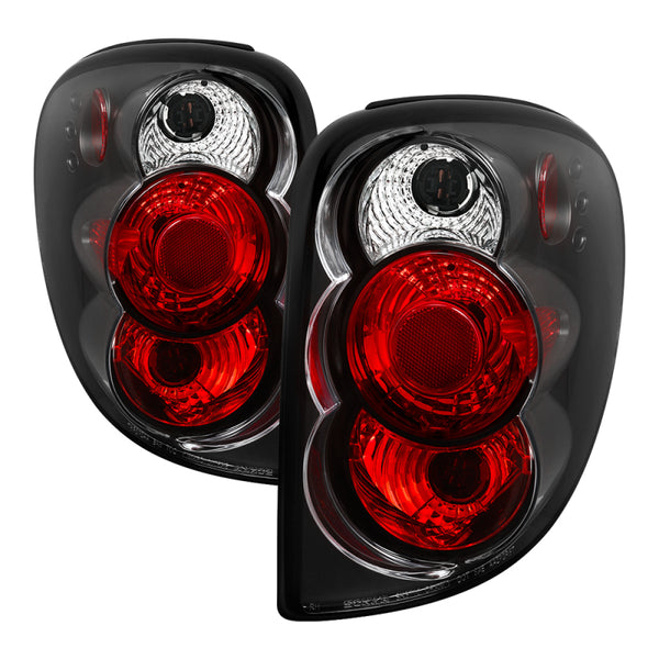 Spyder Dodge Caravan/Grand Caravan 01-07 Euro Style Tail Lights Black ALT-YD-DC01-BK - Bull Strap