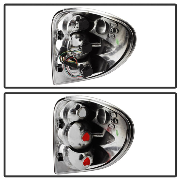 Spyder Dodge Caravan/Grand Caravan 01-07 Euro Style Tail Lights Black ALT-YD-DC01-BK - Bull Strap