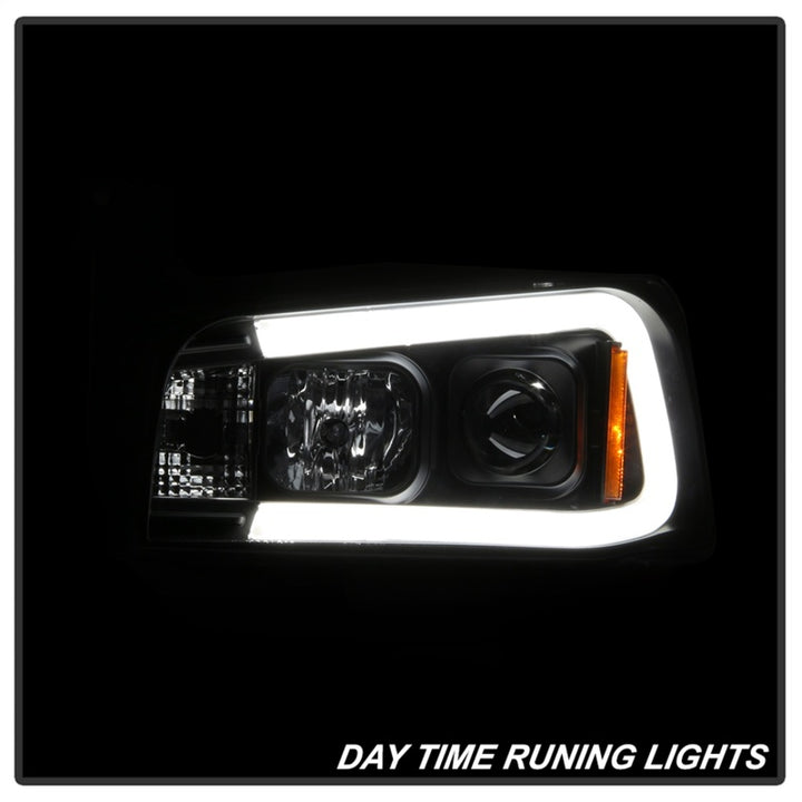Spyder Dodge Charger 06-10 Projector Headlights - LED Light Bar - Black PRO-YD-DCH05V2-LB-BK - Bull Strap