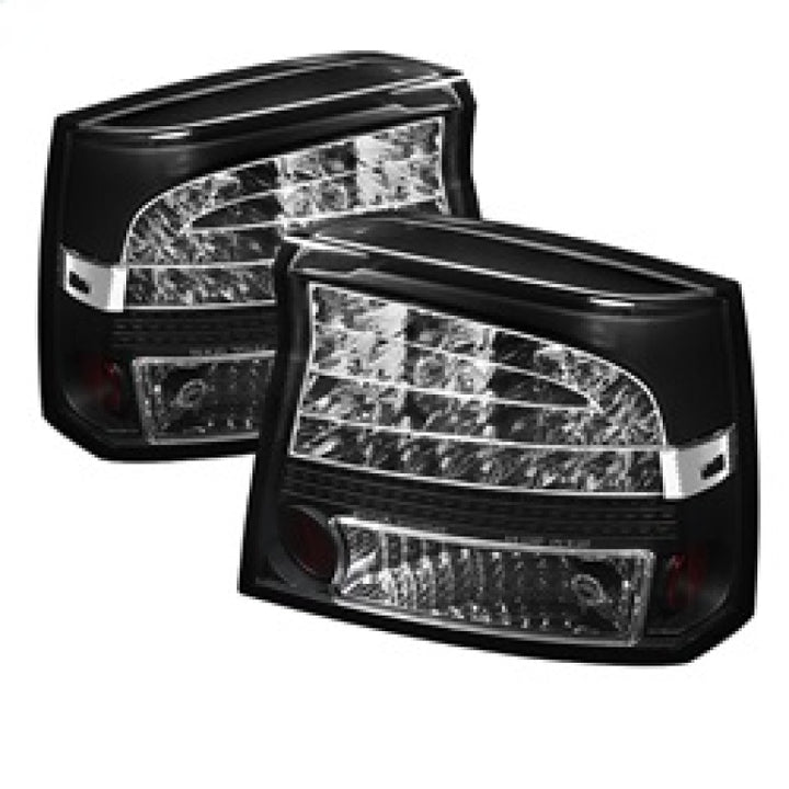 Spyder Dodge Charger 09-10 LED Tail Lights Black ALT-YD-DCH09-LED-BK - Bull Strap