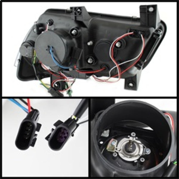 Spyder Dodge Charger 11-14 Projector Headlights Halogen - Light Tube DRL Blk PRO-YD-DCH11-LTDRL-BK - Bull Strap
