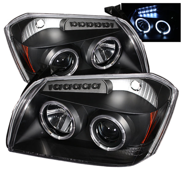 Spyder Dodge Magnum 05-07 Projector Headlights LED Halo LED Blk (Not Included) PRO-YD-DMAG05-LED-BK - Bull Strap