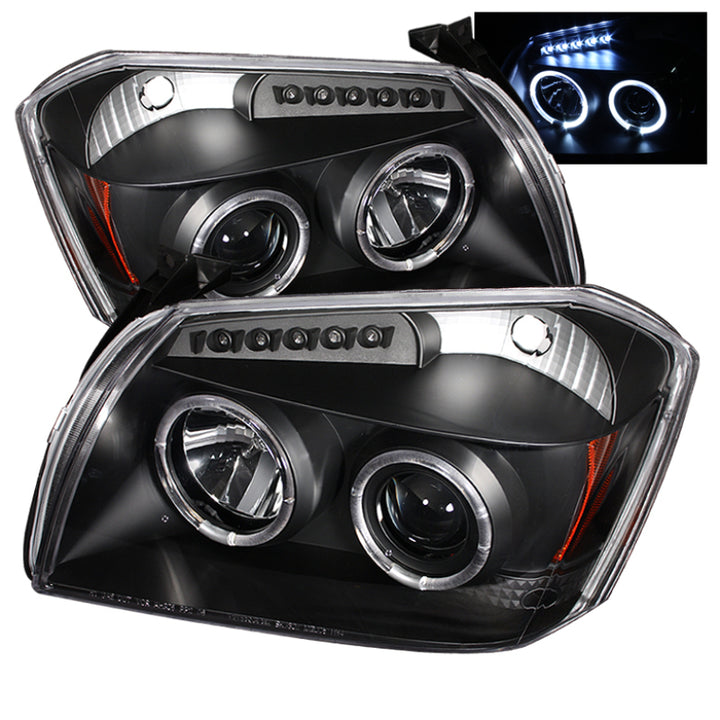 Spyder Dodge Magnum 05-07 Projector Headlights LED Halo LED Blk (Not Included) PRO-YD-DMAG05-LED-BK - Bull Strap