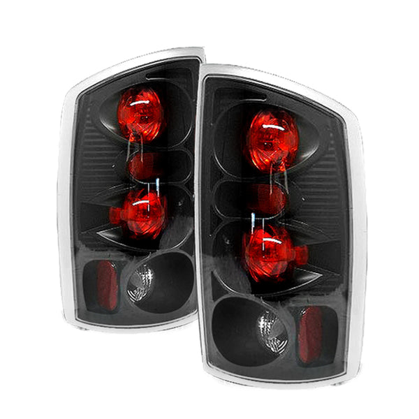 Spyder Dodge Ram 02-06 1500/Ram 2500/3500 03-06 Euro Style Tail Lights Black ALT-YD-DRAM02-BK - Bull Strap