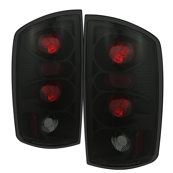 Spyder Dodge Ram 02-06 1500/Ram 2500/3500 03-06 Euro Style Tail Lights Black Smoke ALT-YD-DRAM02-BSM - Bull Strap