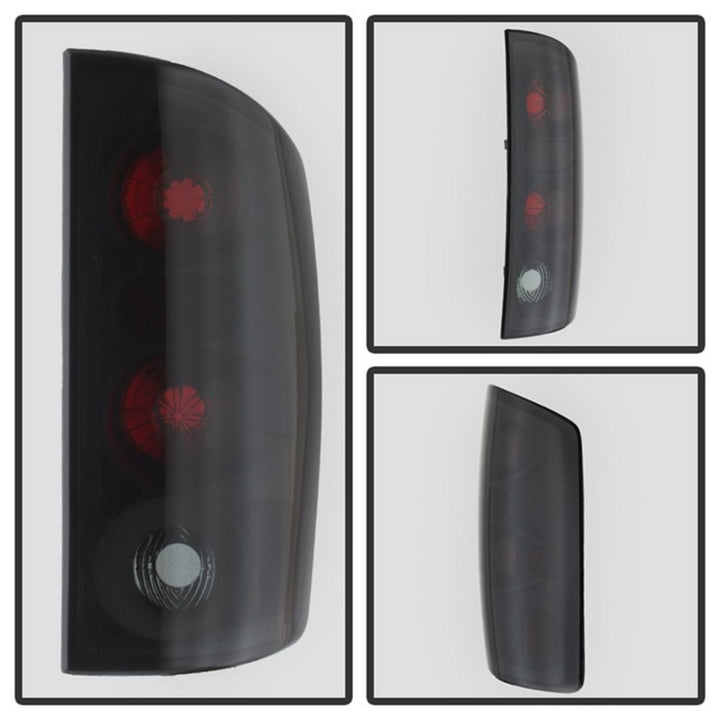 Spyder Dodge Ram 02-06 1500/Ram 2500/3500 03-06 Euro Style Tail Lights Black Smoke ALT-YD-DRAM02-BSM - Bull Strap