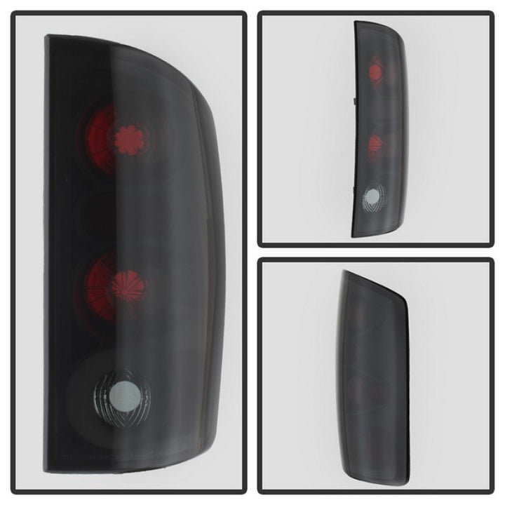 Spyder Dodge Ram 02-06 1500/Ram 2500/3500 03-06 Euro Style Tail Lights Black Smoke ALT-YD-DRAM02-BSM - Bull Strap