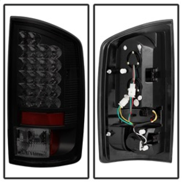 Spyder Dodge Ram 02-06 1500/Ram 2500/3500 03-06 LED Tail Light Black Smoke ALT-YD-DRAM02-LED-BSM - Bull Strap