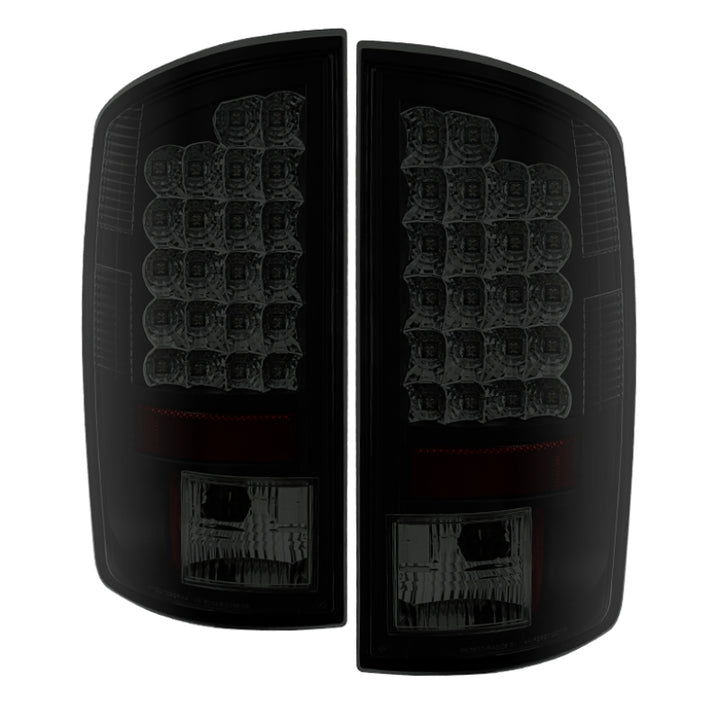 Spyder Dodge Ram 02-06 1500/Ram 2500/3500 03-06 LED Tail Light Black Smoke ALT-YD-DRAM02-LED-BSM - Bull Strap