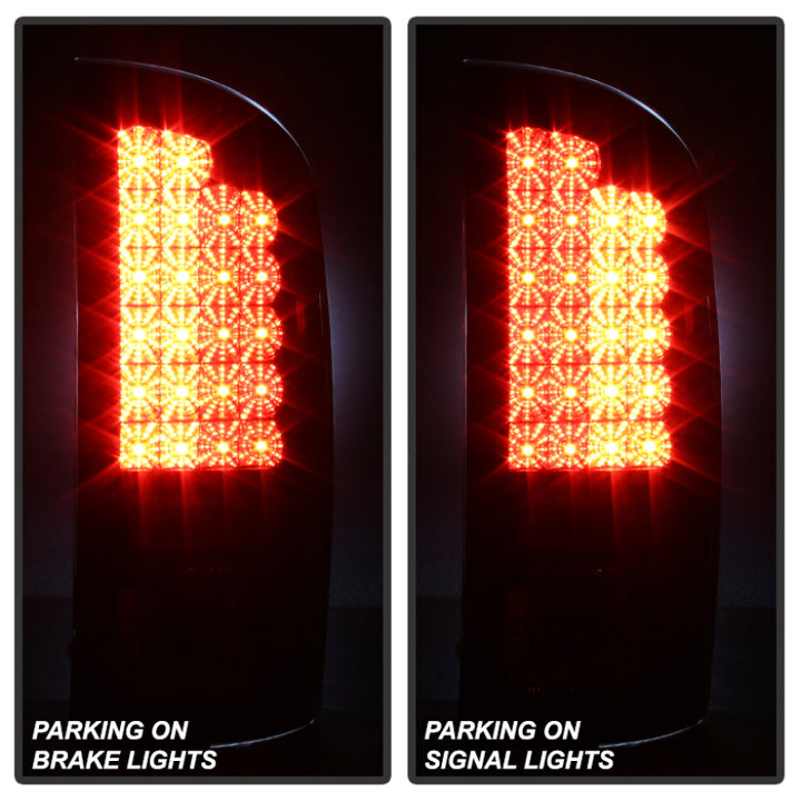Spyder Dodge Ram 02-06 1500/Ram 2500/3500 03-06 LED Tail Light Black Smoke ALT-YD-DRAM02-LED-BSM - Bull Strap