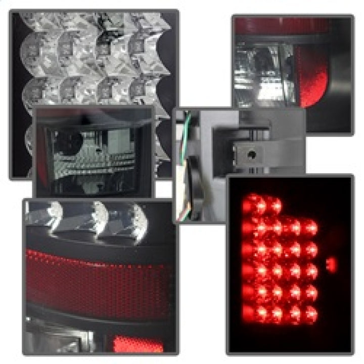 Spyder Dodge Ram 02-06 1500/Ram 2500/3500 03-06 LED Tail Light Black Smoke ALT-YD-DRAM02-LED-BSM - Bull Strap