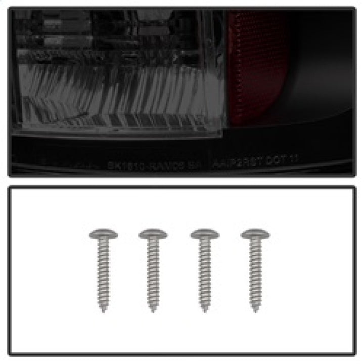 Spyder Dodge Ram 02-06 1500/Ram 2500/3500 03-06 LED Tail Light Black Smoke ALT-YD-DRAM02-LED-BSM - Bull Strap