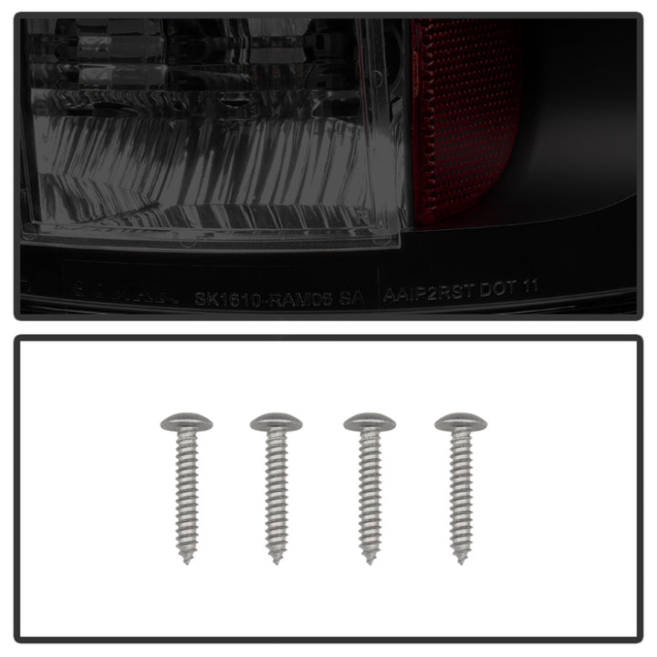 Spyder Dodge Ram 02-06 1500/Ram 2500/3500 03-06 LED Tail Light Black Smoke ALT-YD-DRAM02-LED-BSM - Bull Strap