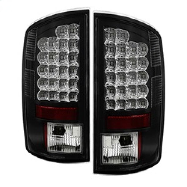 Spyder Dodge Ram 07-08 1500/Ram 07-09 2500/3500 LED Tail Lights Black ALT-YD-DRAM06-LED-BK - Bull Strap
