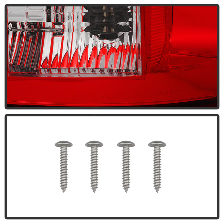 Spyder Dodge Ram 07-08 1500/Ram 07-09 2500/3500 LED Tail Lights Red Clear ALT-YD-DRAM06-LED-RC - Bull Strap