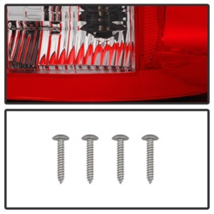 Spyder Dodge Ram 07-08 1500/Ram 07-09 2500/3500 LED Tail Lights Red Clear ALT-YD-DRAM06-LED-RC - Bull Strap