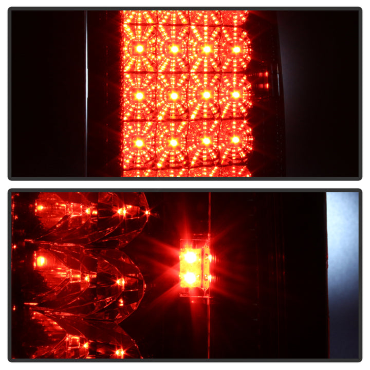 Spyder Dodge Ram 07-08 1500/Ram 07-09 2500/3500 LED Tail Lights Red Clear ALT-YD-DRAM06-LED-RC - Bull Strap
