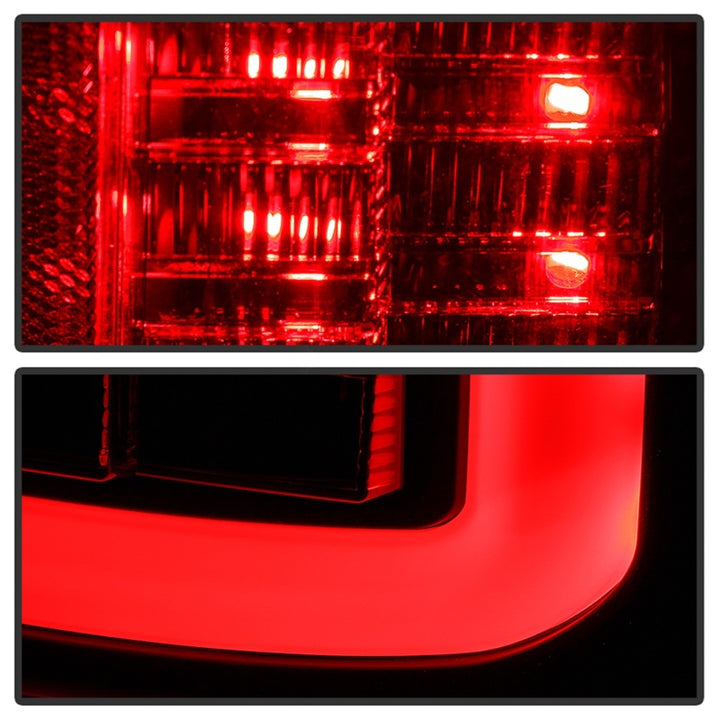 Spyder Dodge Ram 09-18 LED Tail Lights - All Black ALT-YD-DRAM09V2-LED-BKV2 (Incandescent Only) - Bull Strap
