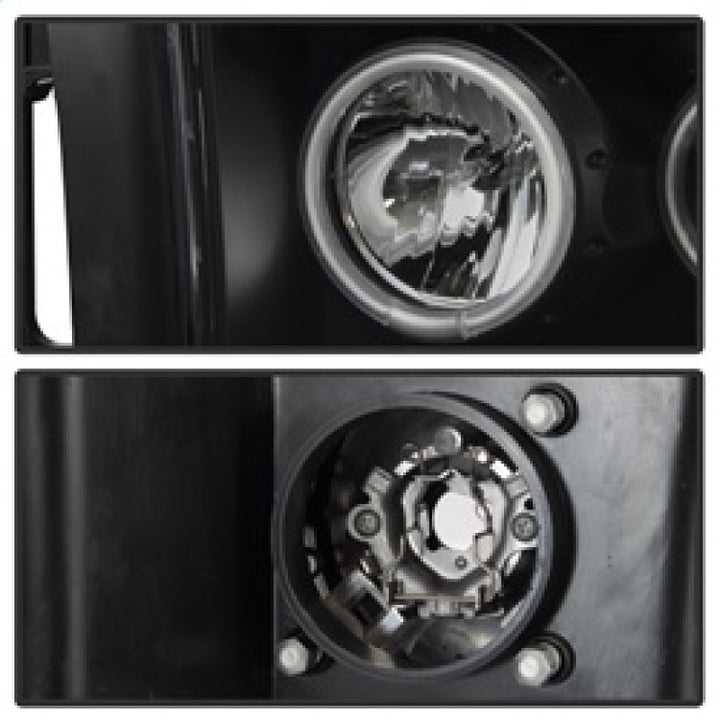 Spyder Dodge Ram 1500 02-05 03-05 Projector Headlights CCFL Halo LED Blk PRO-YD-DR02-CCFL-BK - Bull Strap