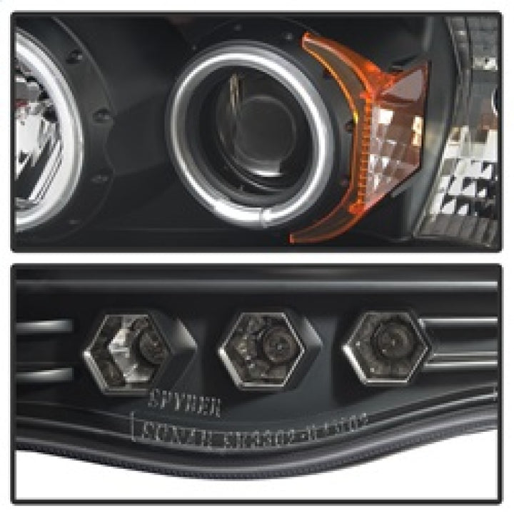 Spyder Dodge Ram 1500 02-05 03-05 Projector Headlights CCFL Halo LED Blk PRO-YD-DR02-CCFL-BK - Bull Strap