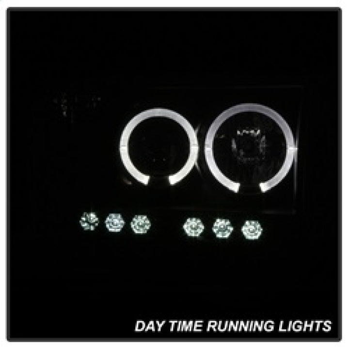 Spyder Dodge Ram 1500 02-05 03-05 Projector Headlights LED Halo LED Blk Smke PRO-YD-DR02-HL-BSM - Bull Strap