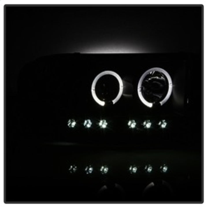 Spyder Dodge Ram 1500 02-05 03-05 Projector Headlights LED Halo LED Blk Smke PRO-YD-DR02-HL-BSM - Bull Strap
