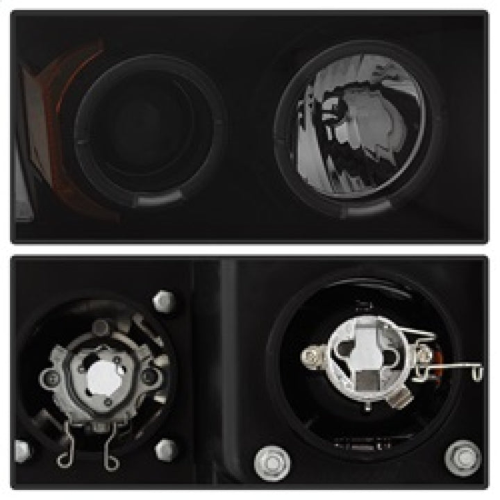 Spyder Dodge Ram 1500 02-05 03-05 Projector Headlights LED Halo LED Blk Smke PRO-YD-DR02-HL-BSM - Bull Strap
