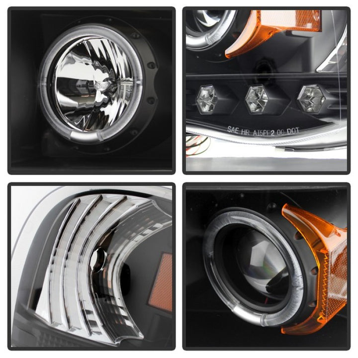Spyder Dodge Ram 1500 02-05/Ram 2500 03-05 Projector Headlights LED Halo LED Blk PRO-YD-DR02-HL-BK - Bull Strap