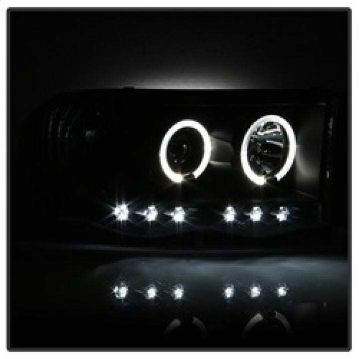 Spyder Dodge Ram 1500 02-05/Ram 2500 03-05 Projector Headlights LED Halo LED Blk PRO-YD-DR02-HL-BK - Bull Strap