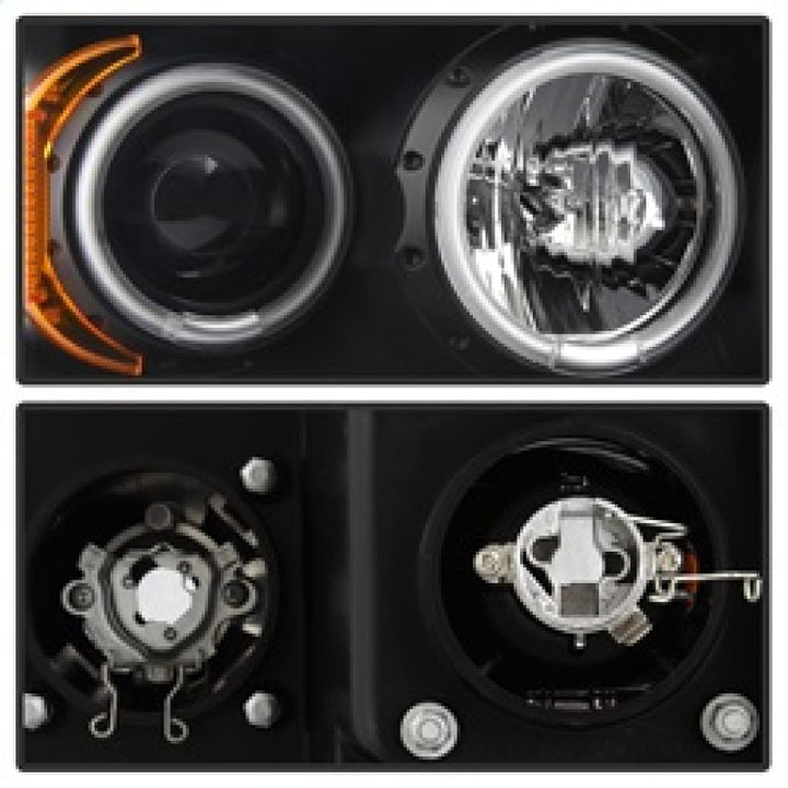 Spyder Dodge Ram 1500 02-05/Ram 2500 03-05 Projector Headlights LED Halo LED Blk PRO-YD-DR02-HL-BK - Bull Strap