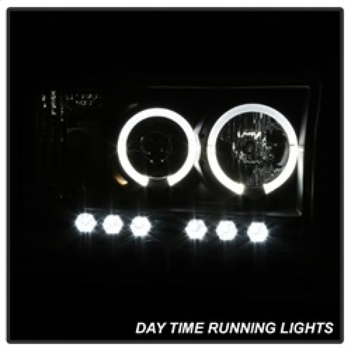 Spyder Dodge Ram 1500 02-05/Ram 2500 03-05 Projector Headlights LED Halo LED Blk PRO-YD-DR02-HL-BK - Bull Strap