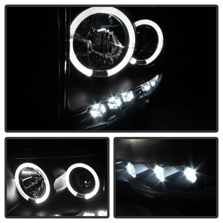 Spyder Dodge Ram 1500 02-05/Ram 2500 03-05 Projector Headlights LED Halo LED Blk PRO-YD-DR02-HL-BK - Bull Strap