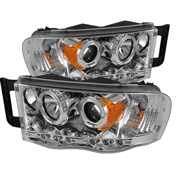 Spyder Dodge Ram 1500 02-05/Ram 2500 03-05 Projector Headlights LED Halo LED Chrm PRO-YD-DR02-HL-C - Bull Strap