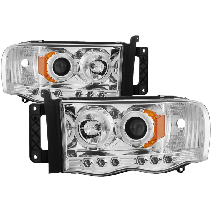 Spyder Dodge Ram 1500 02-05/Ram 2500 03-05 Projector Headlights LED Halo LED Chrm PRO-YD-DR02-HL-C - Bull Strap