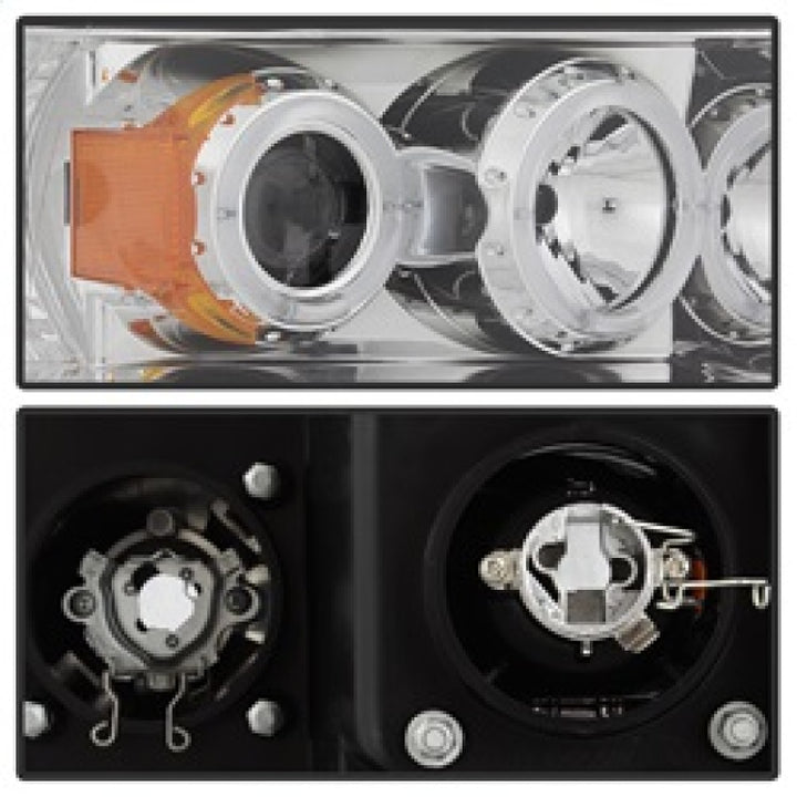 Spyder Dodge Ram 1500 02-05/Ram 2500 03-05 Projector Headlights LED Halo LED Chrm PRO-YD-DR02-HL-C - Bull Strap