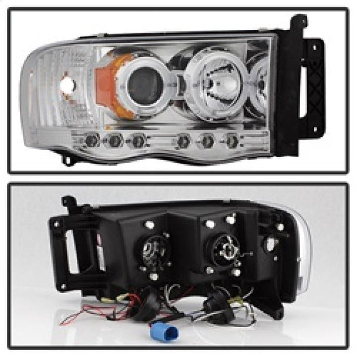 Spyder Dodge Ram 1500 02-05/Ram 2500 03-05 Projector Headlights LED Halo LED Chrm PRO-YD-DR02-HL-C - Bull Strap