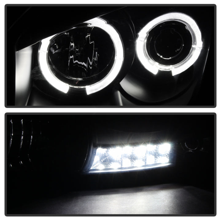 Spyder Dodge Ram 1500 06-08 06-09 Projector Headlights LED Halo LED Blk Smke PRO-YD-DR06-HL-BSM - Bull Strap