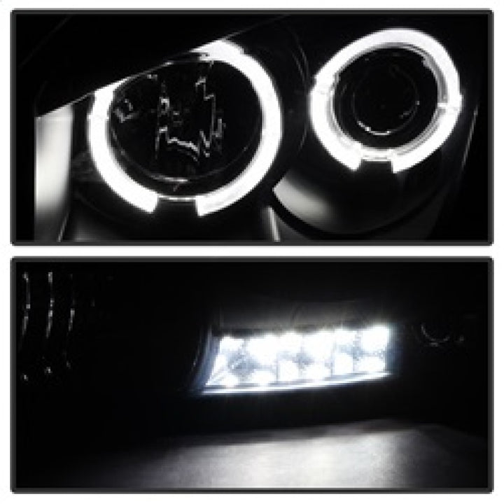 Spyder Dodge Ram 1500 06-08 06-09 Projector Headlights LED Halo LED Blk Smke PRO-YD-DR06-HL-BSM - Bull Strap