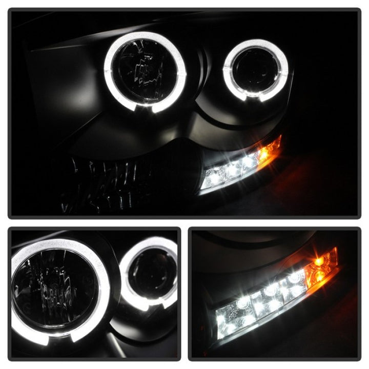 Spyder Dodge Ram 1500 06-08/Ram 2500 06-09 Projector Headlights LED Halo LED Blk PRO-YD-DR06-HL-BK - Bull Strap