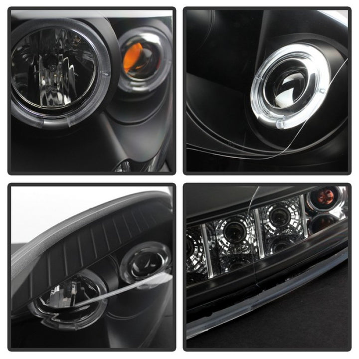 Spyder Dodge Ram 1500 06-08/Ram 2500 06-09 Projector Headlights LED Halo LED Blk PRO-YD-DR06-HL-BK - Bull Strap