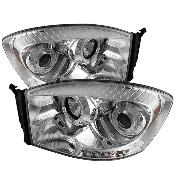 Spyder Dodge Ram 1500 06-08/Ram 2500 06-09 Projector Headlights LED Halo LED Chrm PRO-YD-DR06-HL-C - Bull Strap
