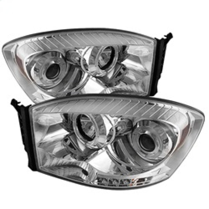 Spyder Dodge Ram 1500 06-08/Ram 2500 06-09 Projector Headlights LED Halo LED Chrm PRO-YD-DR06-HL-C - Bull Strap