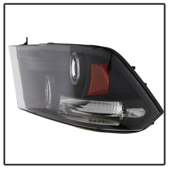 Spyder Dodge Ram 1500 09-14 10-14 Projector Headlights Halogen- LED Halo LED - Blk PRO-YD-DR09-HL-BK - Bull Strap
