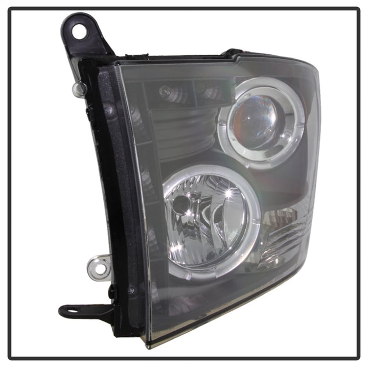 Spyder Dodge Ram 1500 09-14 10-14 Projector Headlights Halogen- LED Halo LED - Blk PRO-YD-DR09-HL-BK - Bull Strap